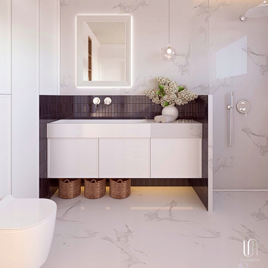 Odpływ liniowy PRZYŚCIENNY VOGI Duo pod płytkę 90 cm NISKI SYFON fi 50 stal Marka Vogi