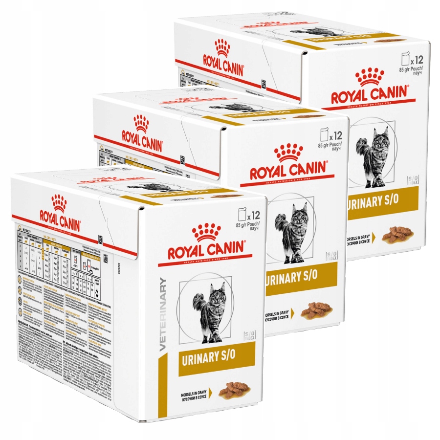 Levně Royal Canin Veterinary Urinary S/o 36x85 g Vlhké Krmivo v omáčce Pro Kočky