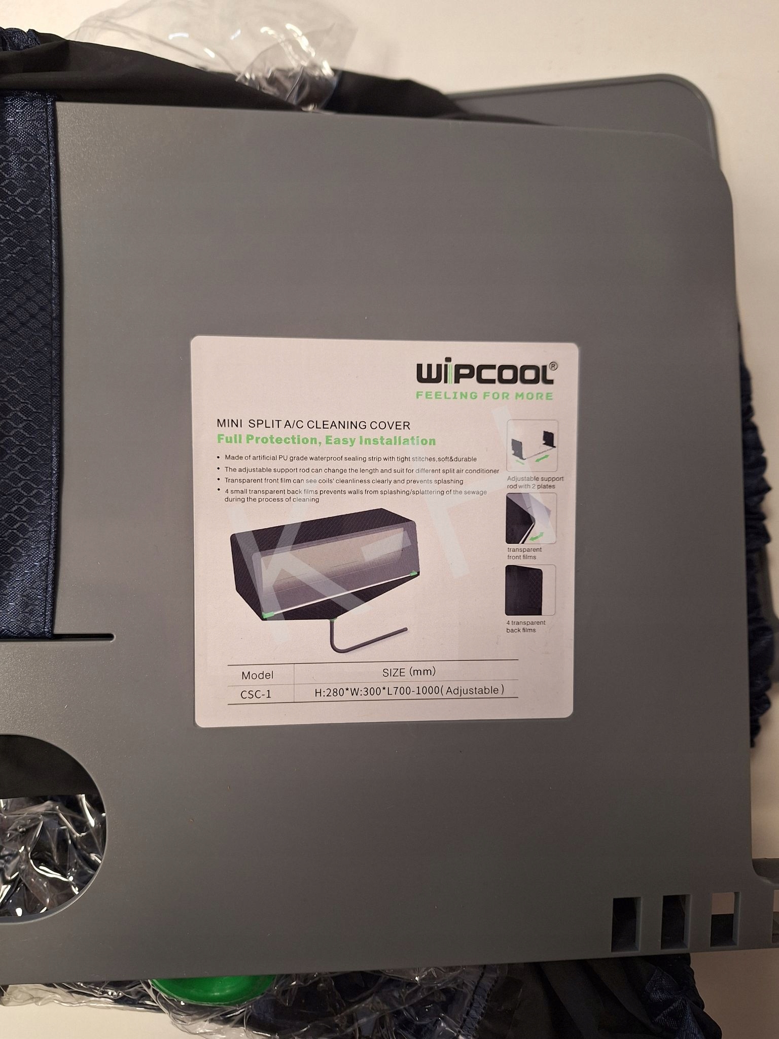 Kryt na nástennú klimatizáciu Wipcool CSC1 šírka 700-1000 mm