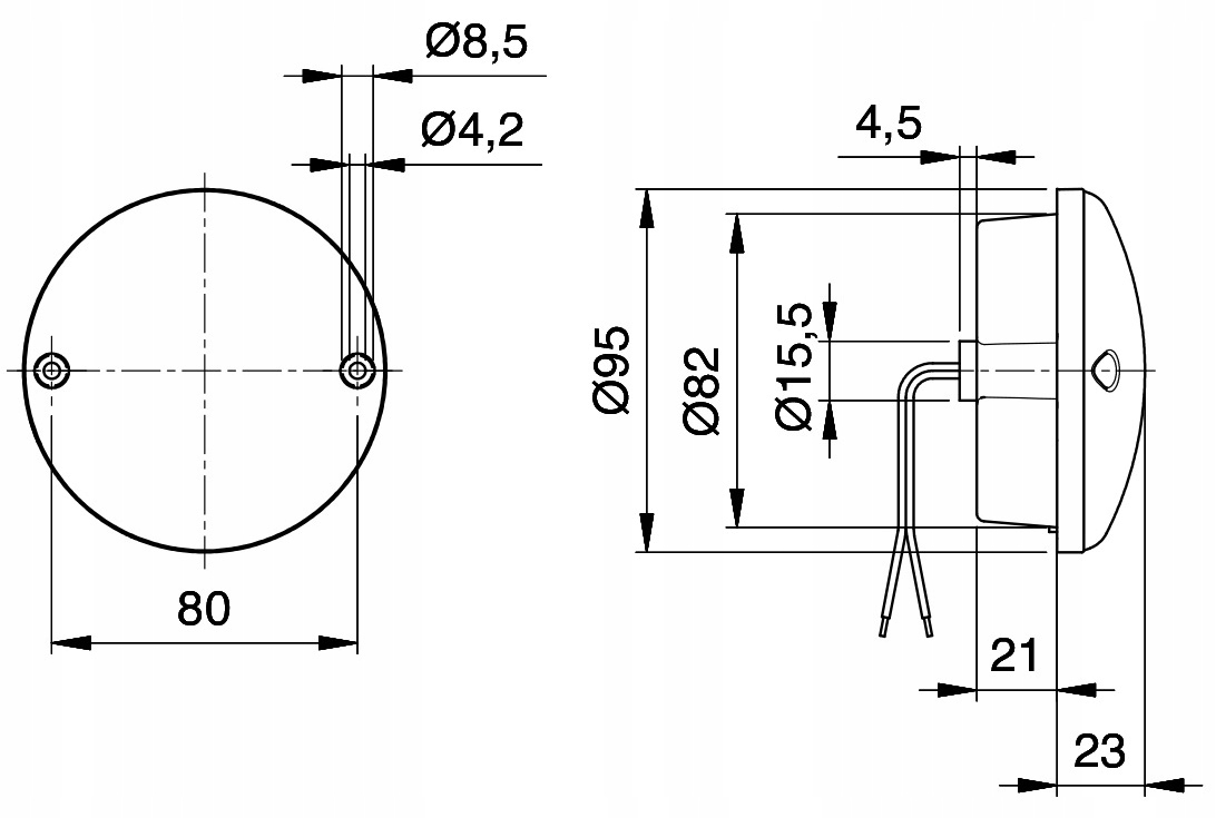 LAMPA TYL KAMPER PRZYCZEPA JOKON LED PRAWA LEWA EAN 4045034011239