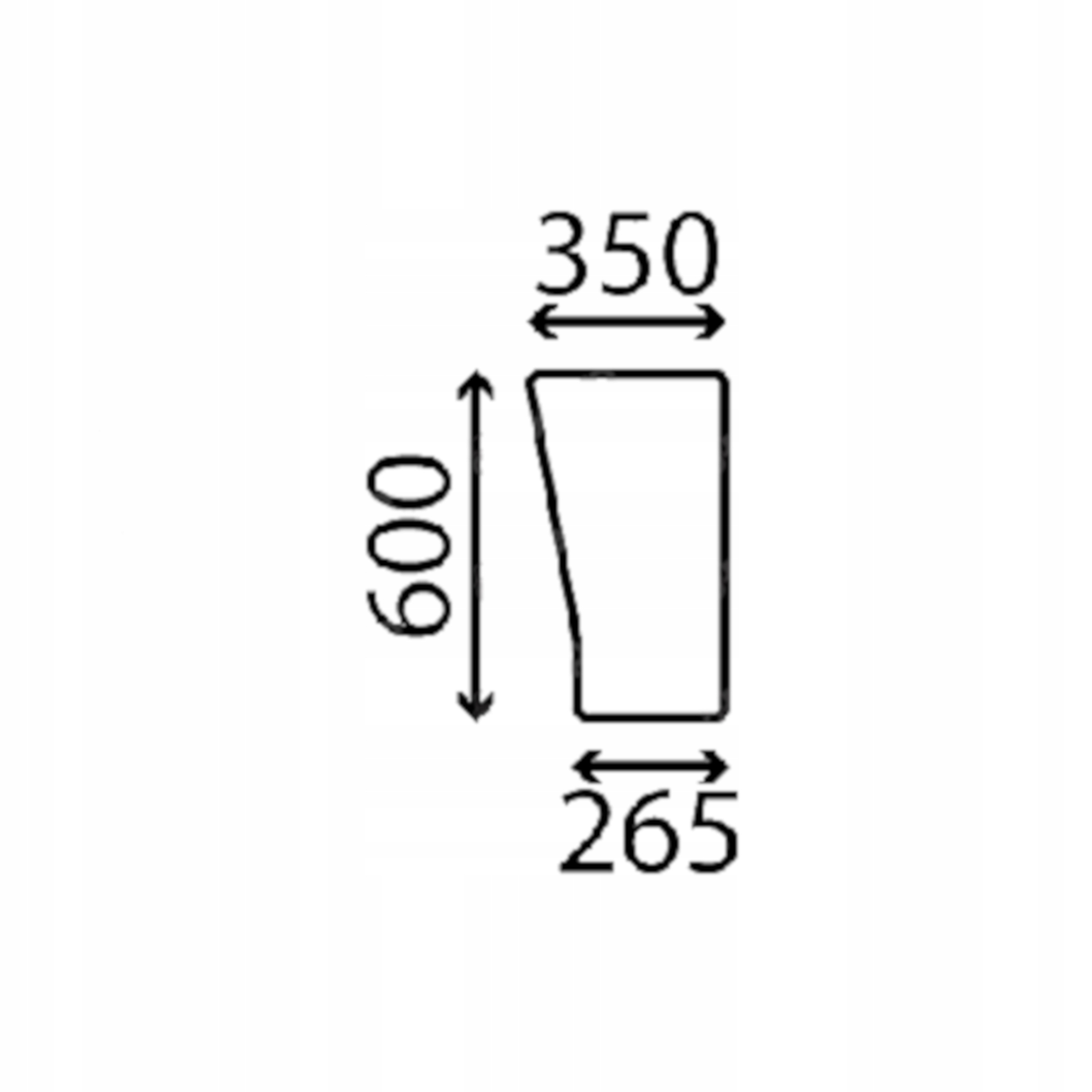 čelní sklo pro traktor John Deere doln SU24966