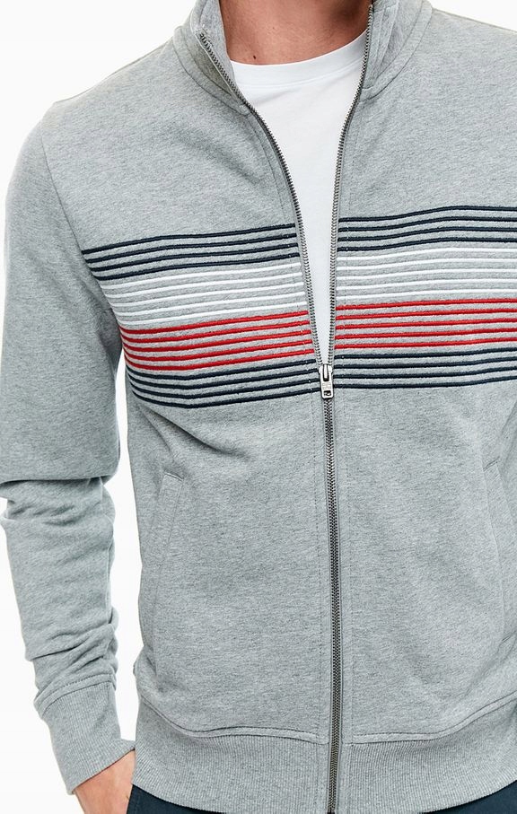 

Tommy Hilfiger Bluza Corporate Stripe Zip Gray S