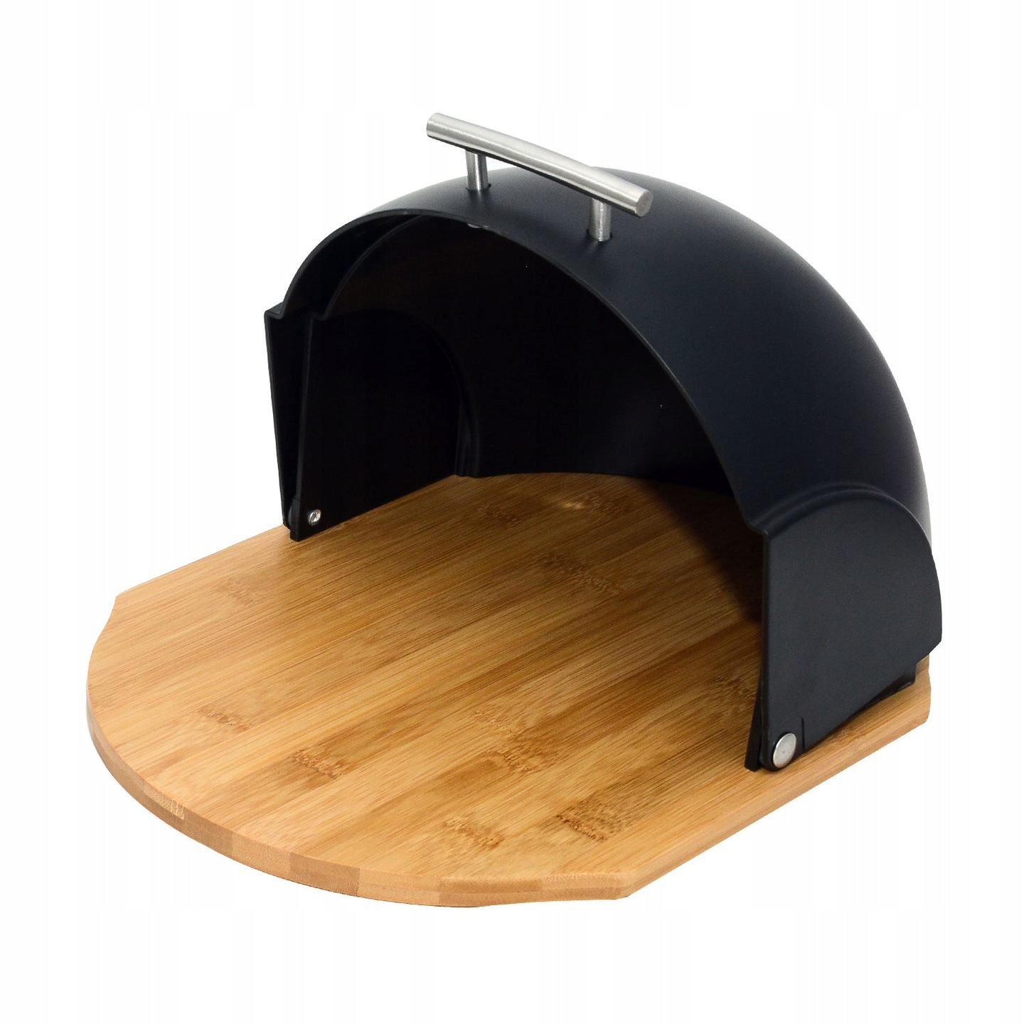 CHLEBAK POJEMNIK NA CHLEB PIECZYWO CZARNY POJEMNY + SZPATUŁA Materiał tworzywo sztuczne