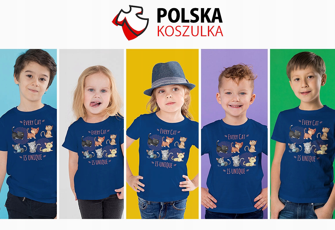 T-SHIRT KOSZULKA DLA DZIECKA KOTY KOTKI 128 SUPER JAKOŚĆ Rodzaj gadżetu filmowy gamingowy książkowy, komiksowy muzyczny