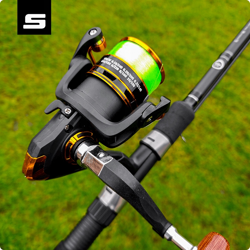 KOŁOWROTEK Z PRZEDNIM HAMULCEM SAHIDO SOLO 3000 SPINNING SPŁAWIK FEEDER Waga 255 g