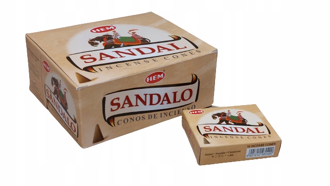 

Kadzidełka Stożkowe Sandal Sandał Hem 120 szt.