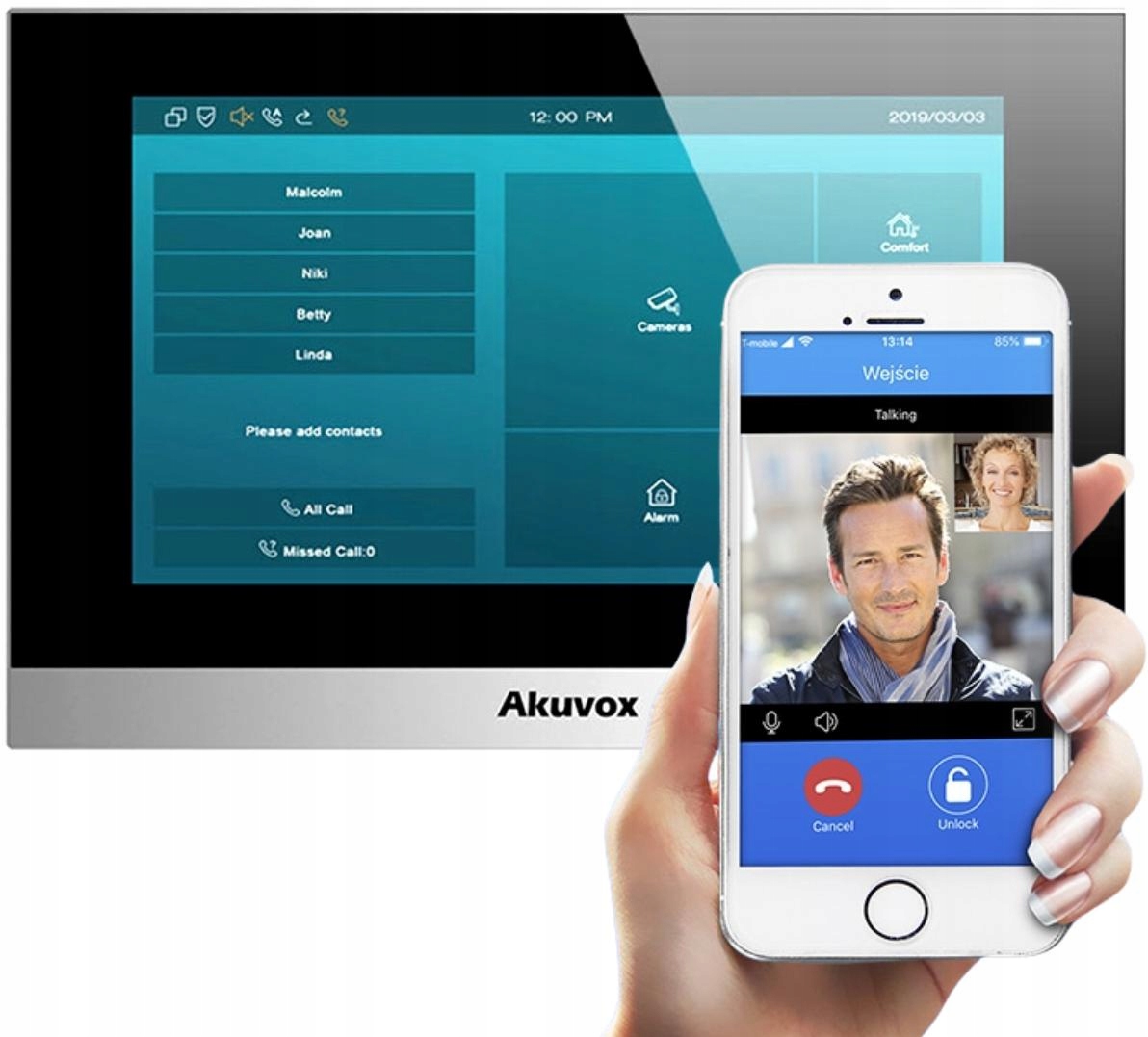 Monitor videodomofónu Akuvox C313W-2