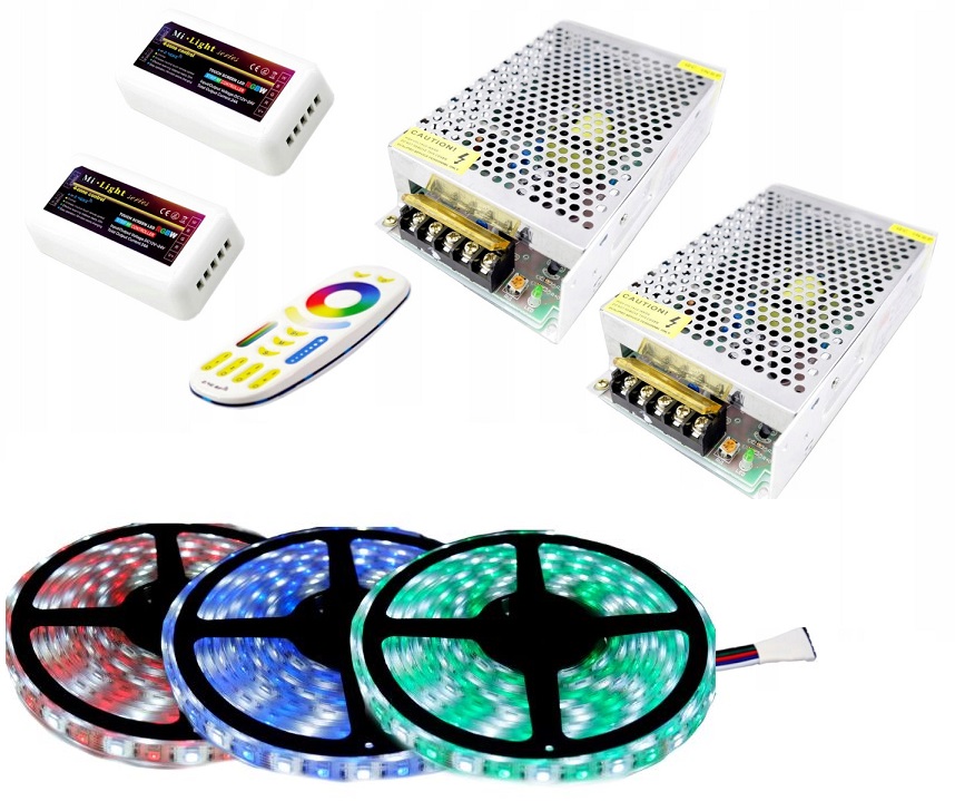 Set Led pásků 300 Rgbw IP68 Mi-Light Premium 15 m