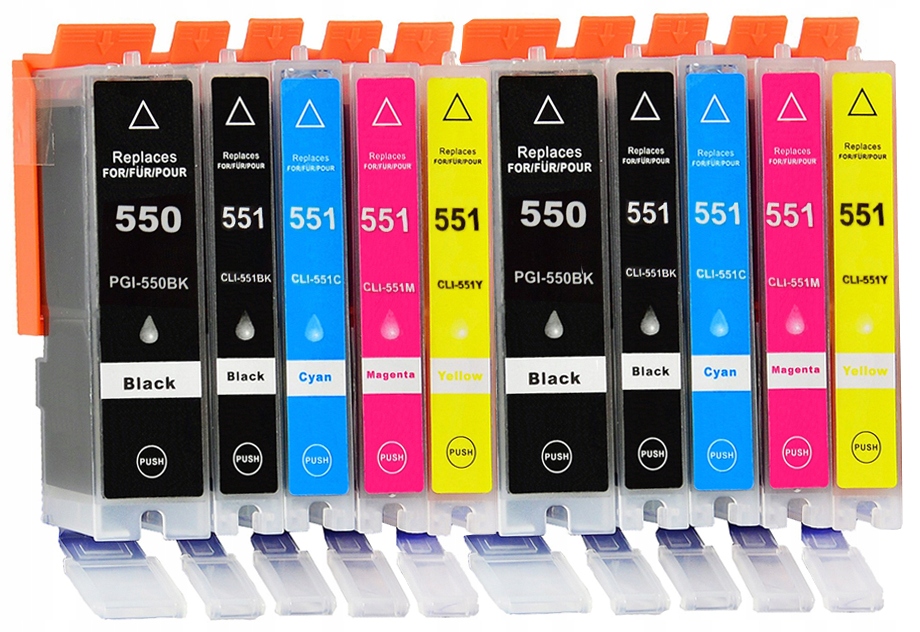 

10x Tusze XXL Do Canon Pixma IP7250 MG5650 MG5550