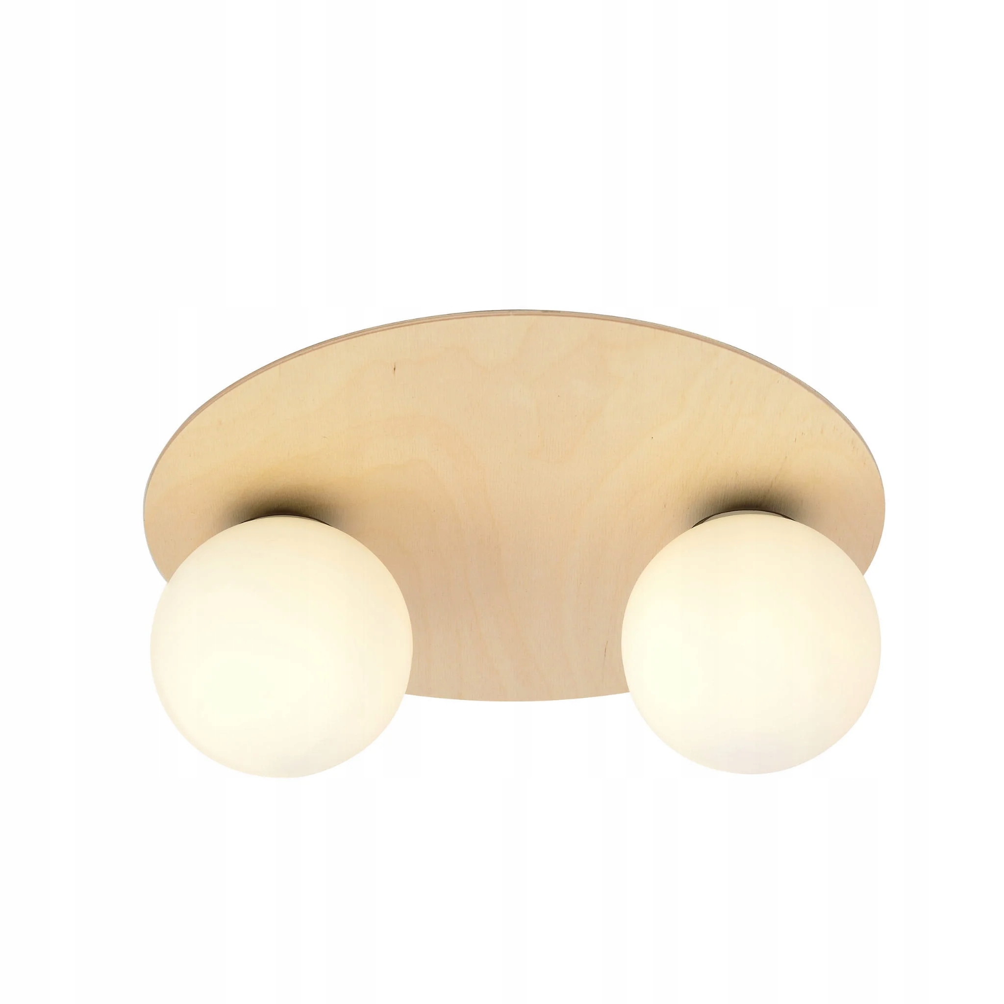 Stropní svítidlo se dvěma skleněnými koulemi Emibig