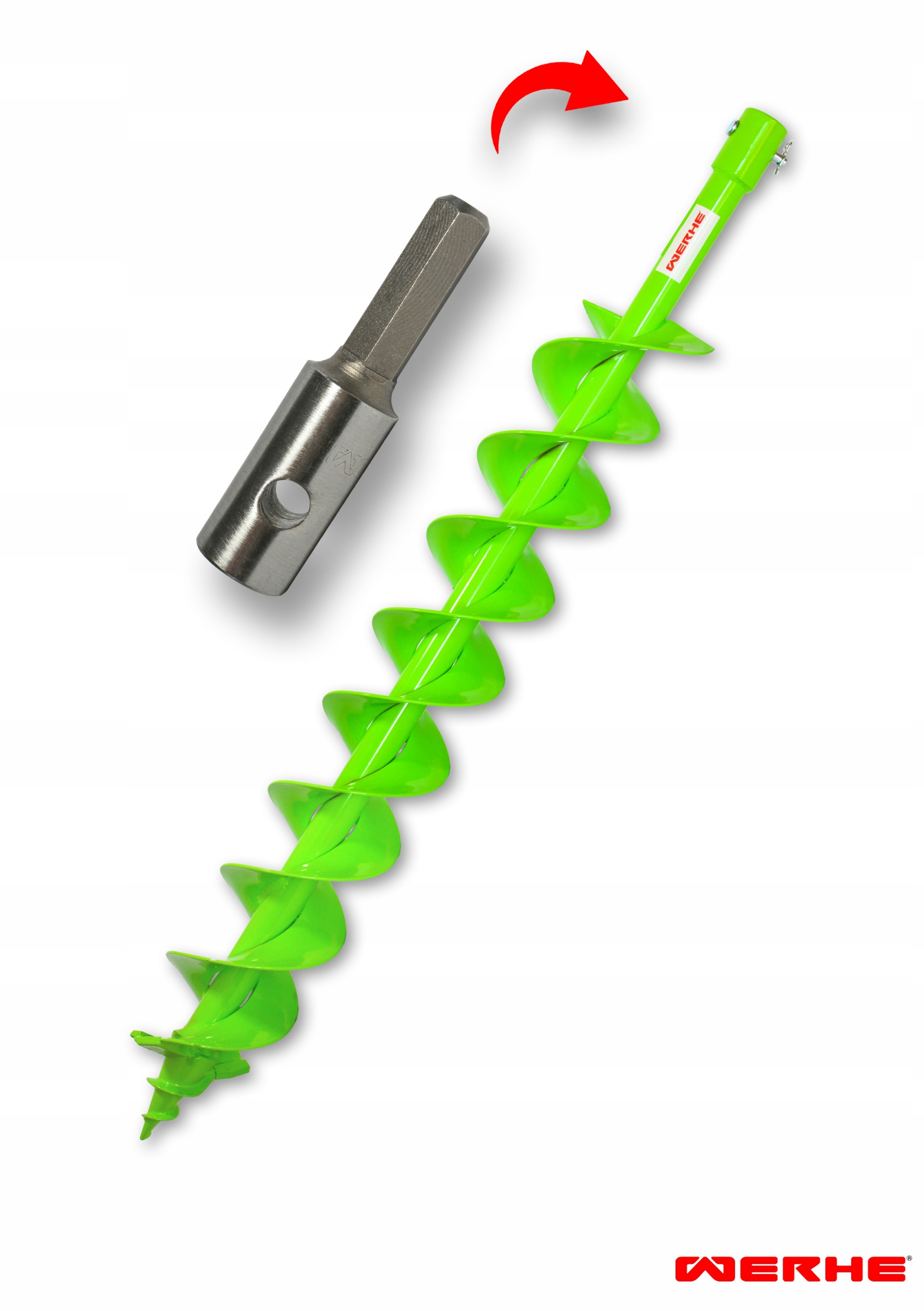 Świder Wiertło do Gleby 80H mm Adapter Hex