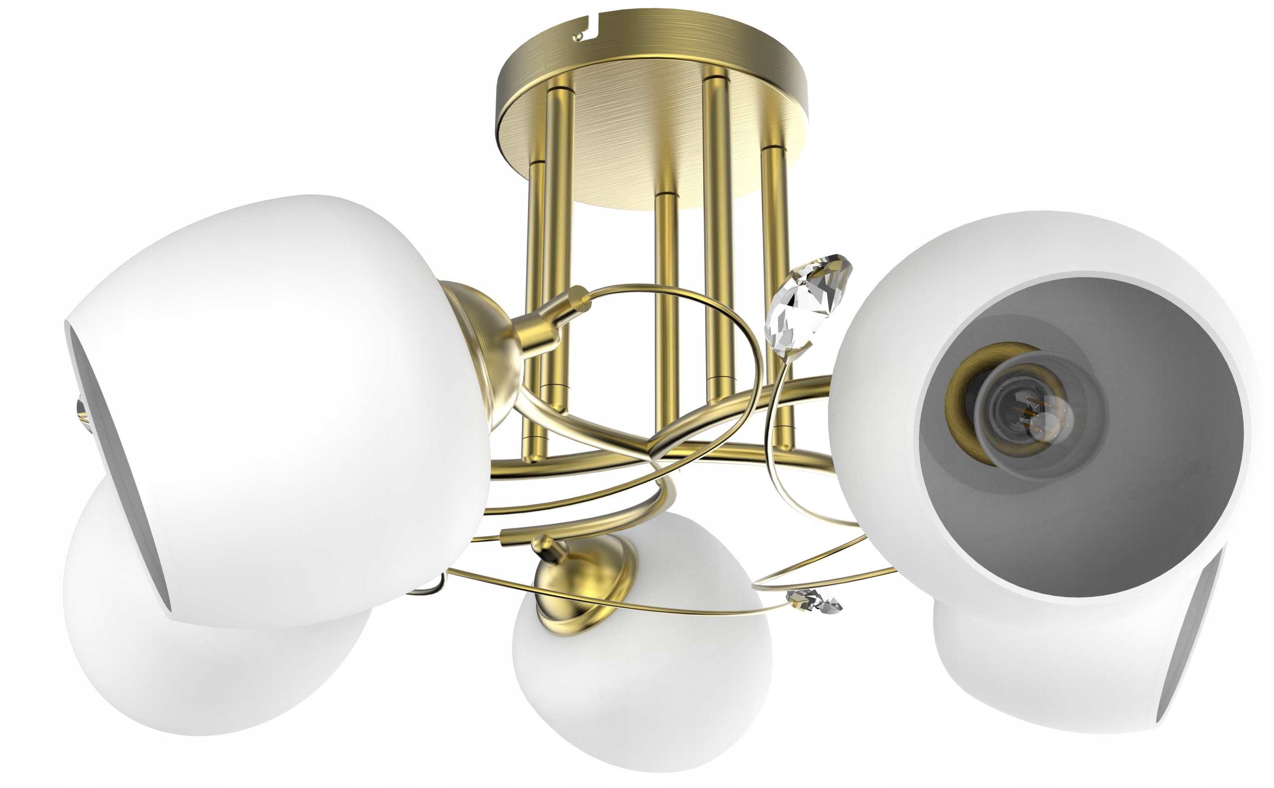 Závesná lampa Moderný luster kolík s kryštálikom