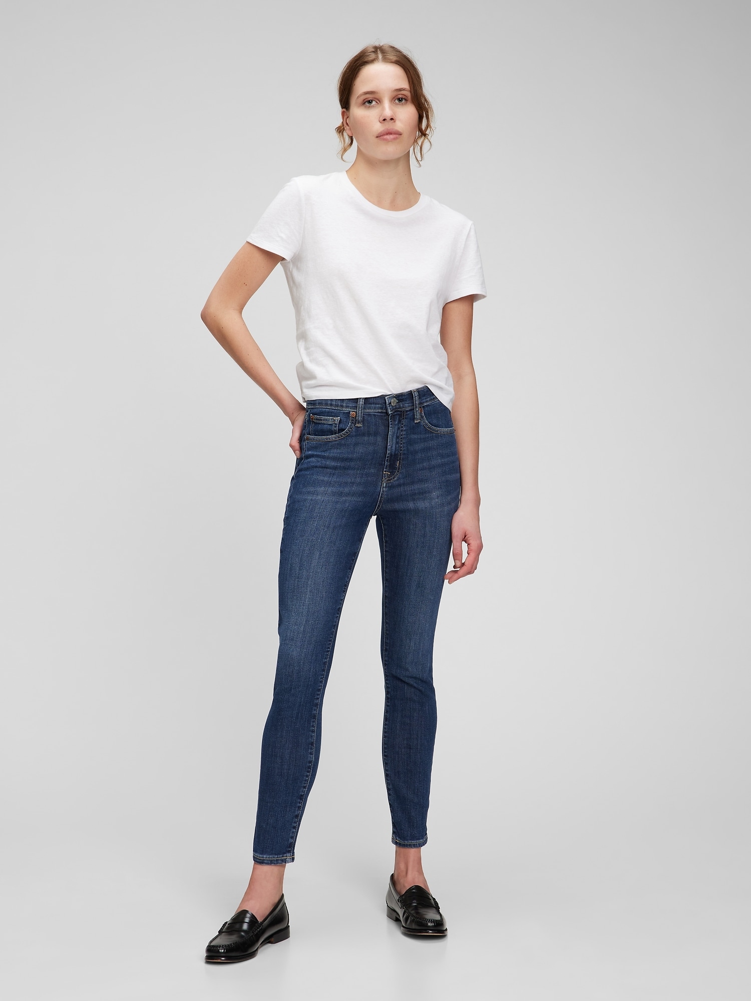 Gap Džíny skinny high rise med cyrus