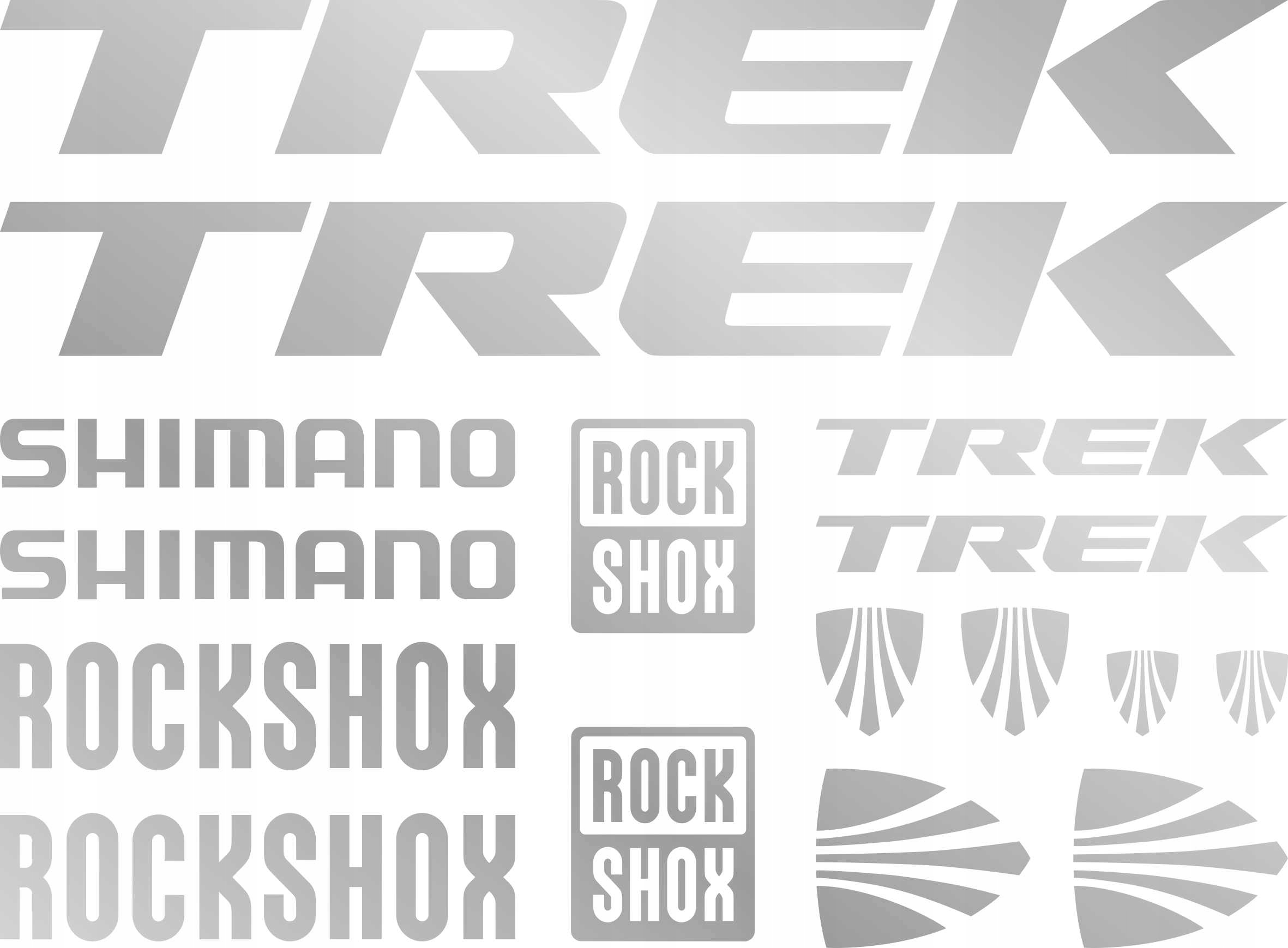 

Naklejki zastępcze na rower Trek shimano Odblask