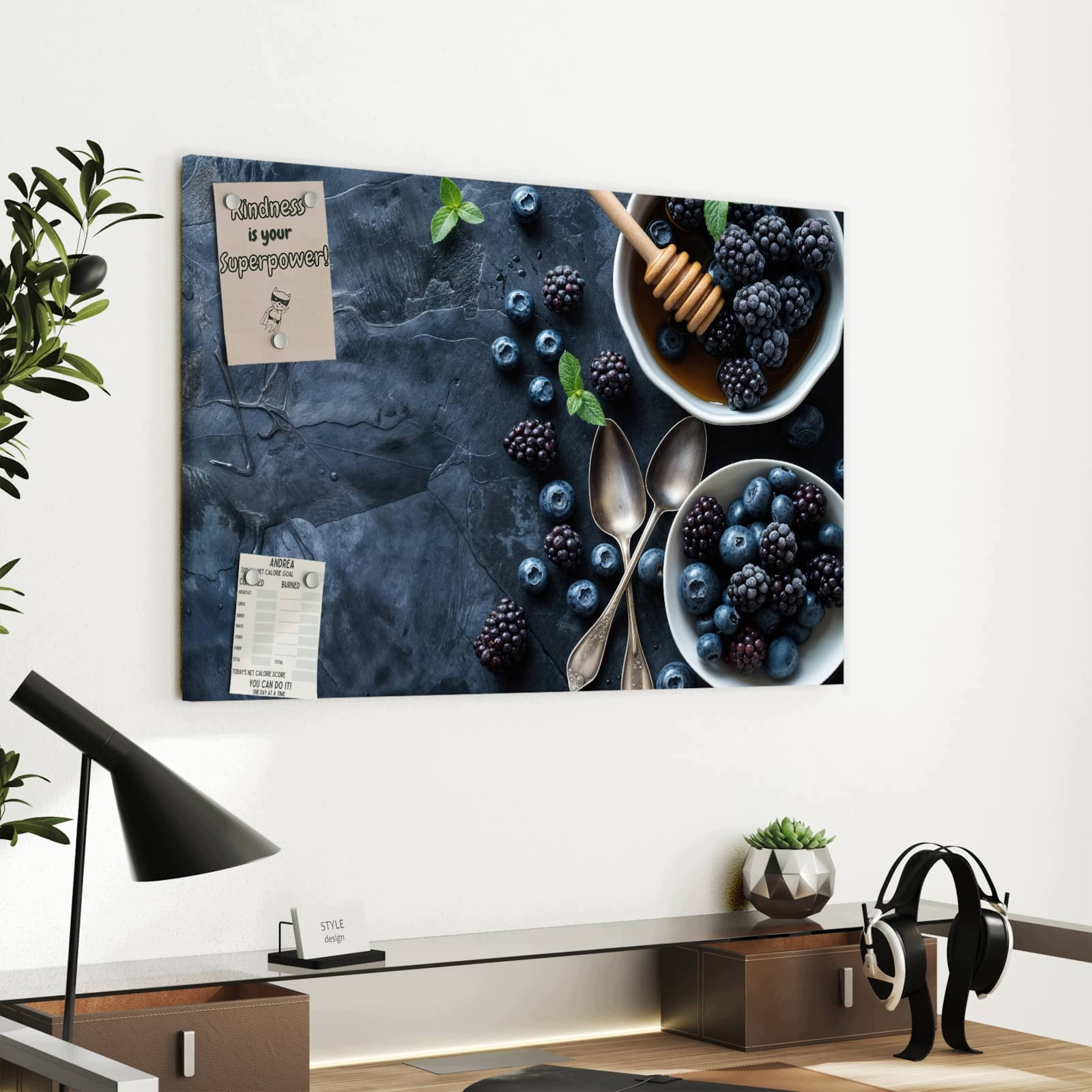 Magnetická tabule Bobule Martwa Příroda 60 × 40 cm
