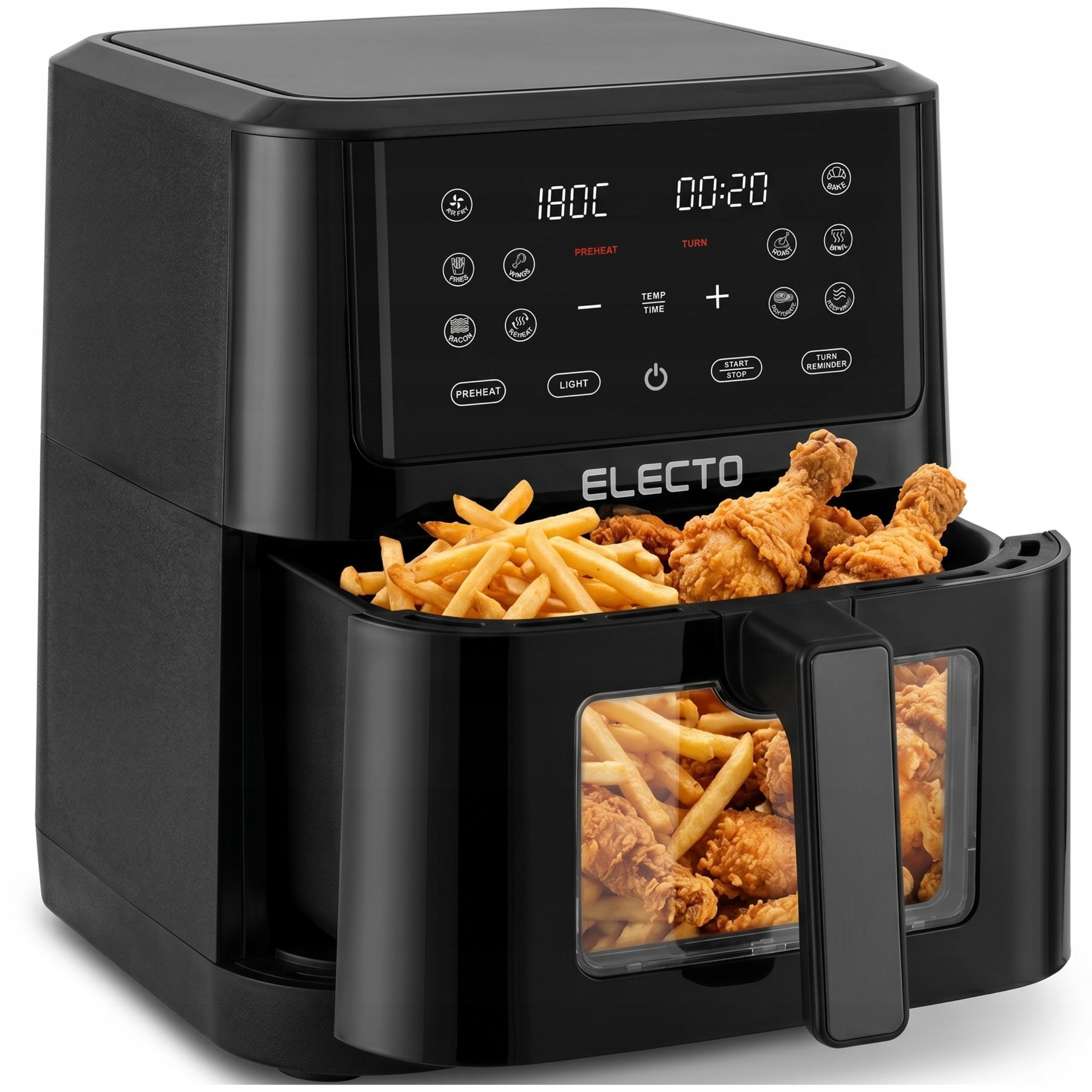 Frytkownica Beztłuszczowa Air Fryer 8L Frytownica 2000W Duża 12 Programów
