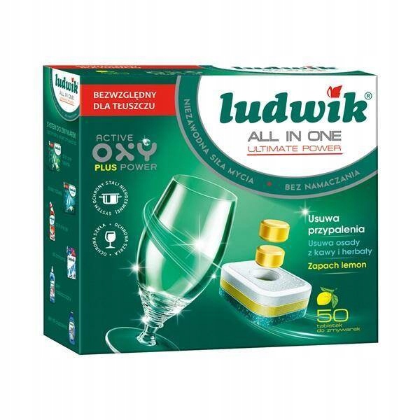 

Tabletki do zmywarek Ludwik All in One 50szt lemon