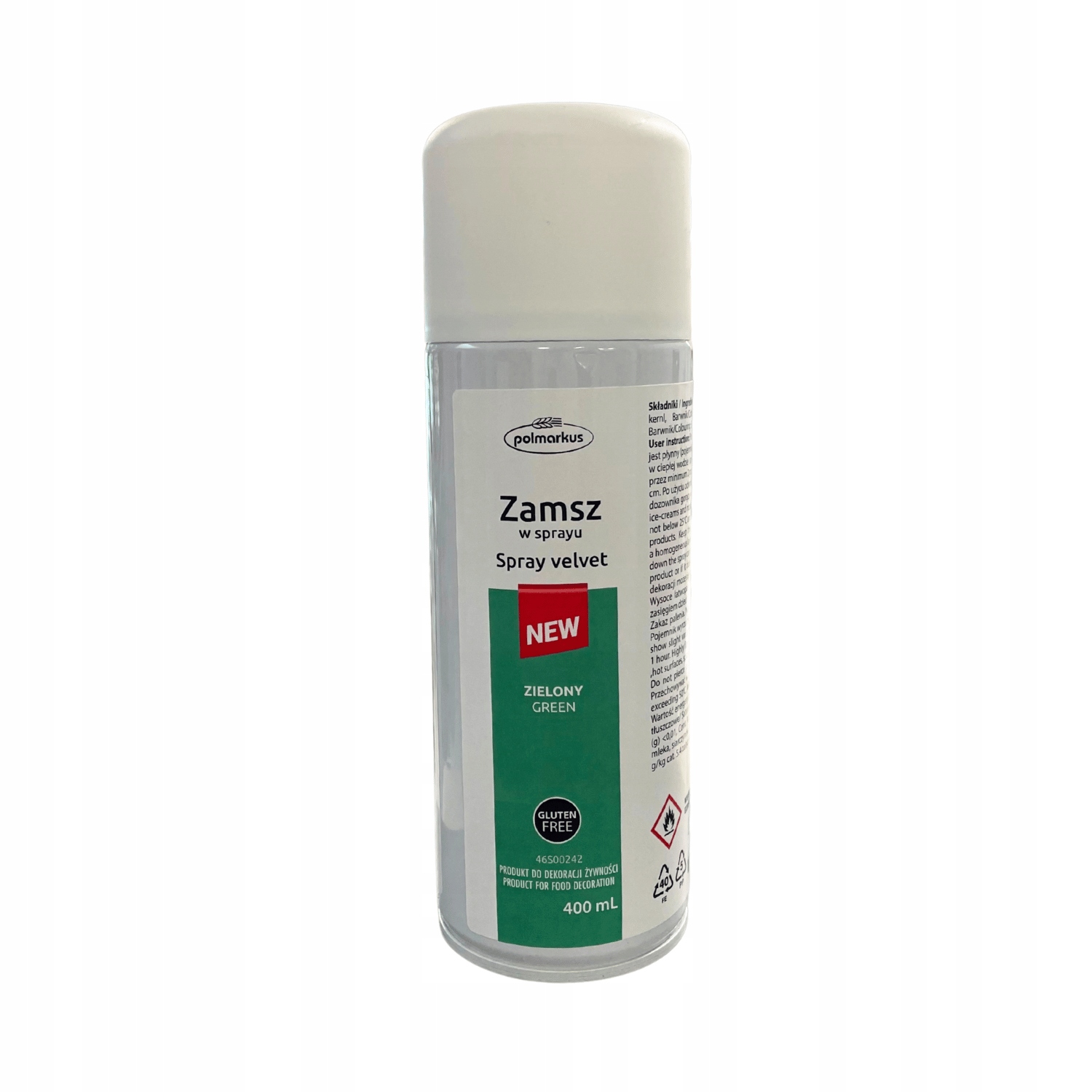 Zamsz w sprayu Polmarkus New Zielony 400ml