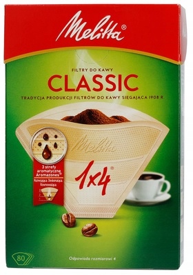 

MAS24 Filtry Papierowe Do Kawy Melitta 1x4 Classic