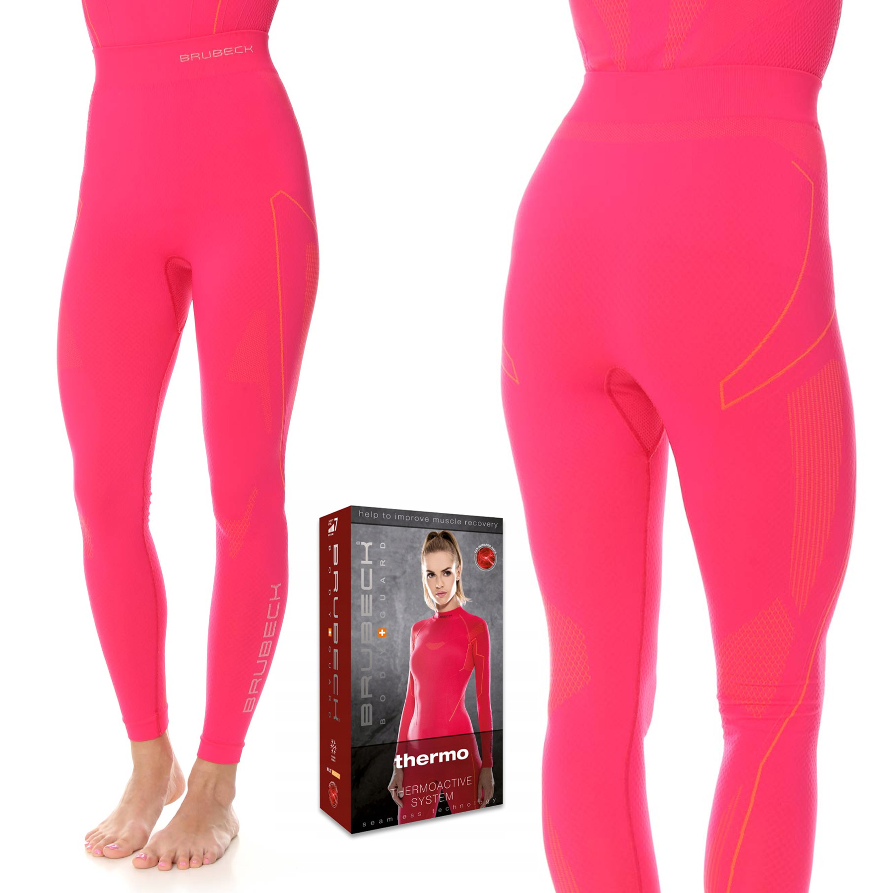 Dámské Termoaktivní lyžařské legíny Zimní kalhoty Brubeck Thermo M