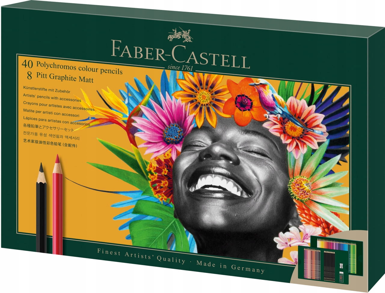 Sada Pastelky Faber-Castell Polychromos Tužky Pitt Graphite Matt 50 ks