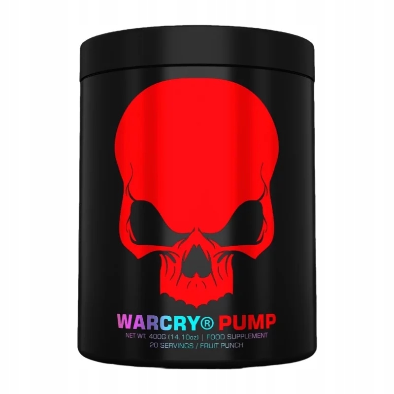 Předtréninkovka Bez Kofeinu Warcry Pump 400 G Jahoda Genius Nutrition