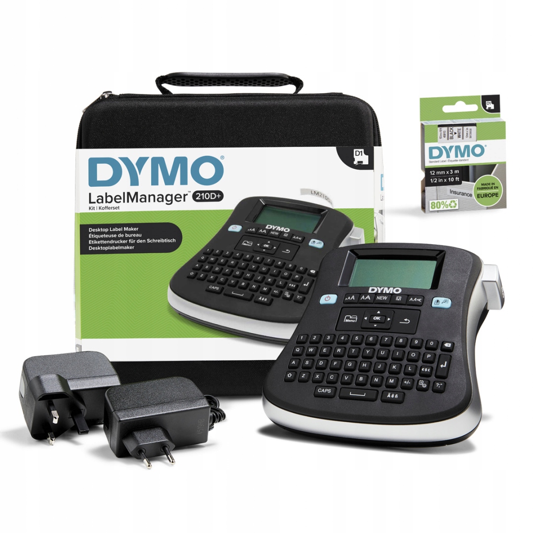 Drukarka DYMO LabelManager LM 210D walizka + D1 45013