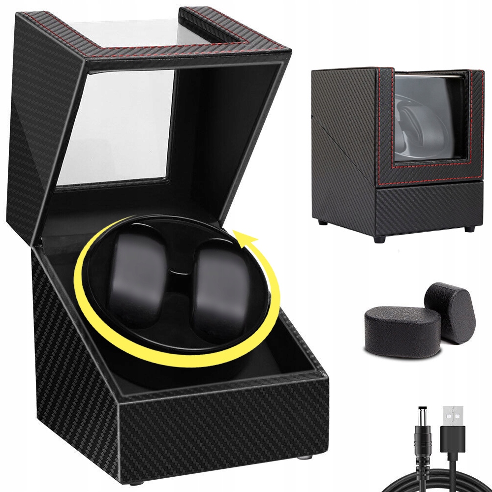 Automatický Rotomat Vitrína Pu Kůže Napájená Přes Usb S 2 Režimy Otáčení