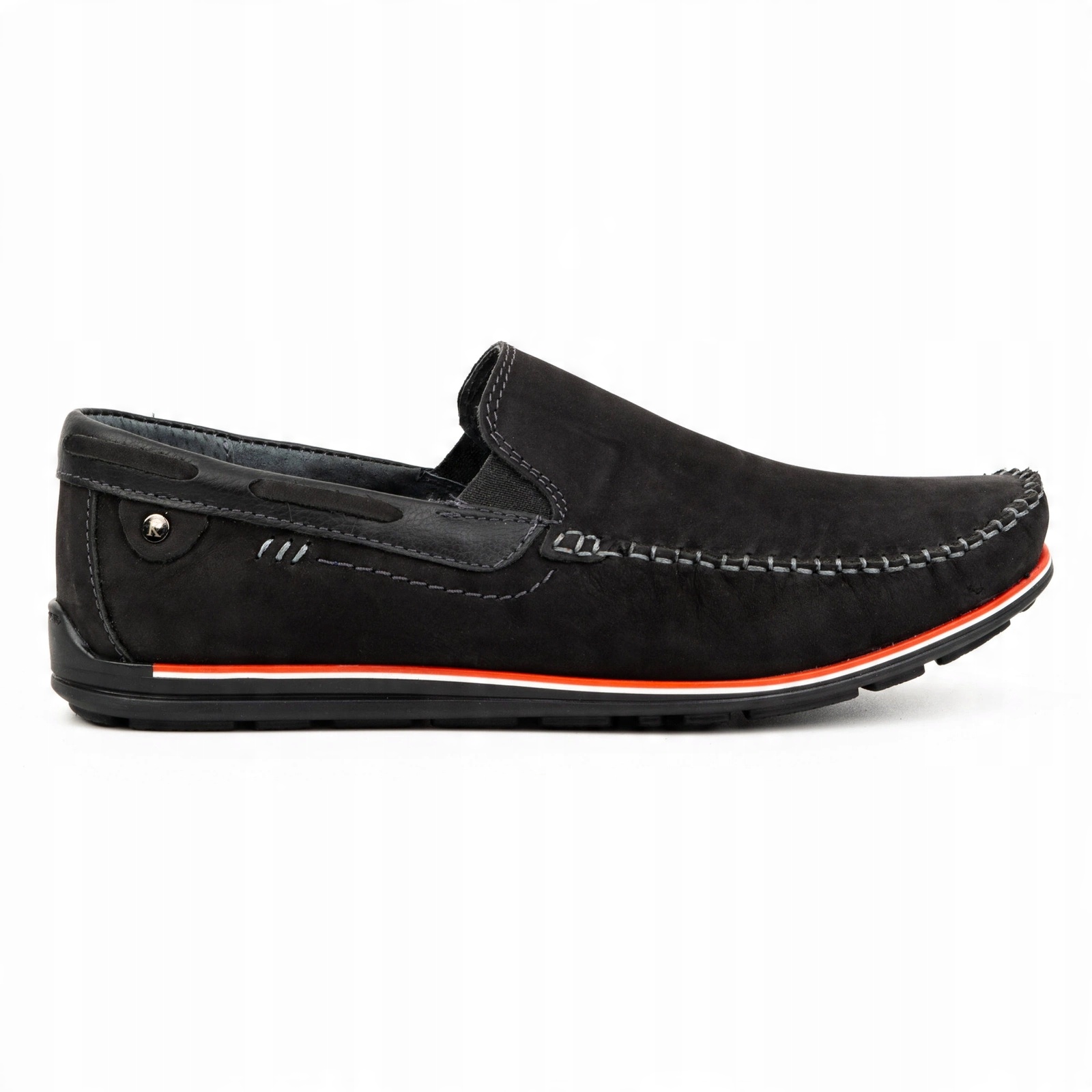 

Mokasyny męskie skórzane 920K nubuck czarne 41