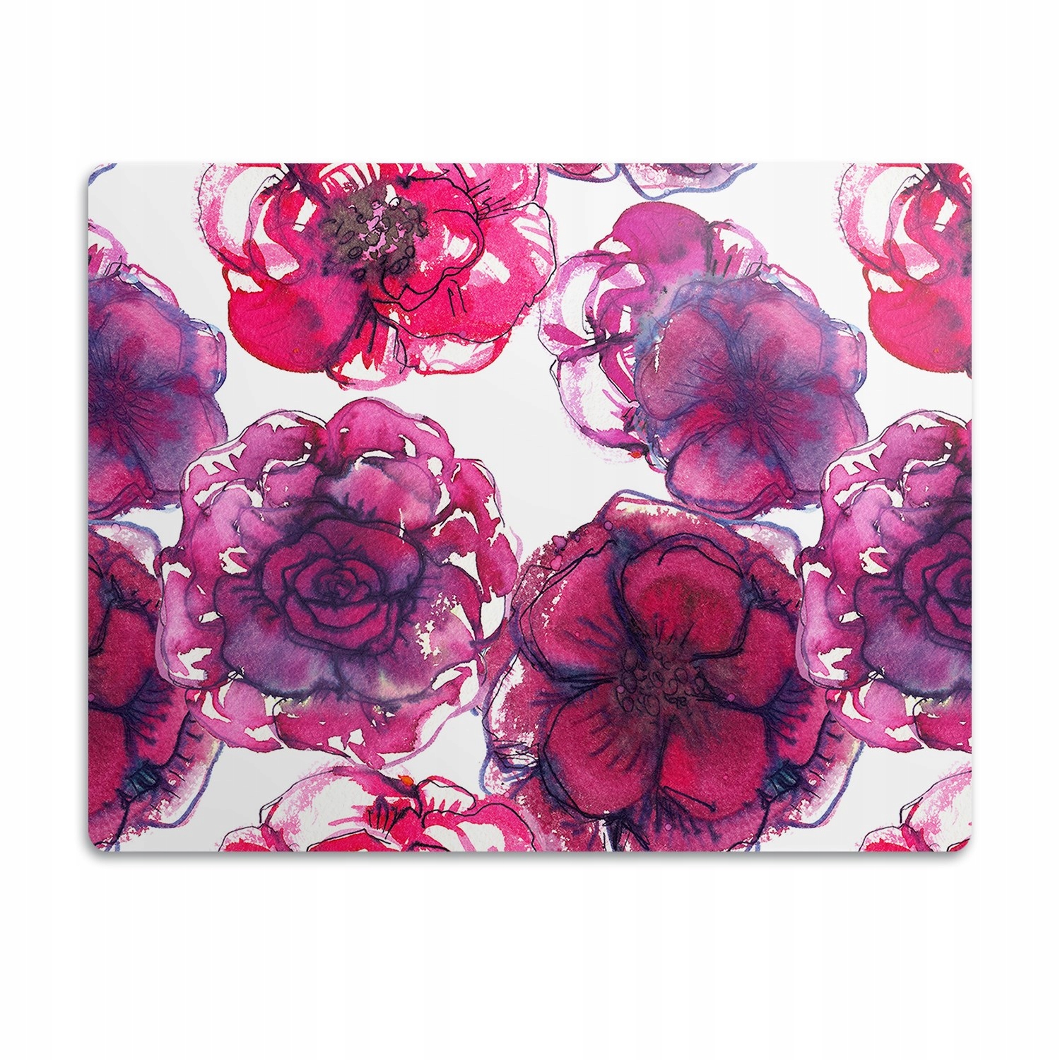 Levně Voděodolná podložka pod misku Velké květiny 90x60 cm