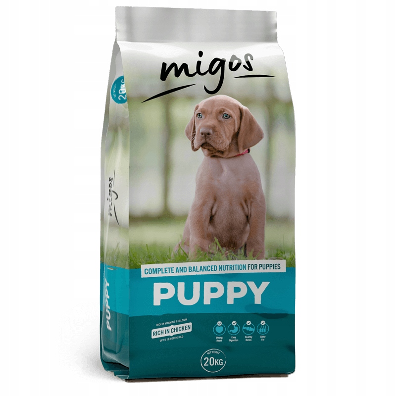 Migos Puppy 20kg wysokobiałkowa szczenięta i młode wszystkie rasy