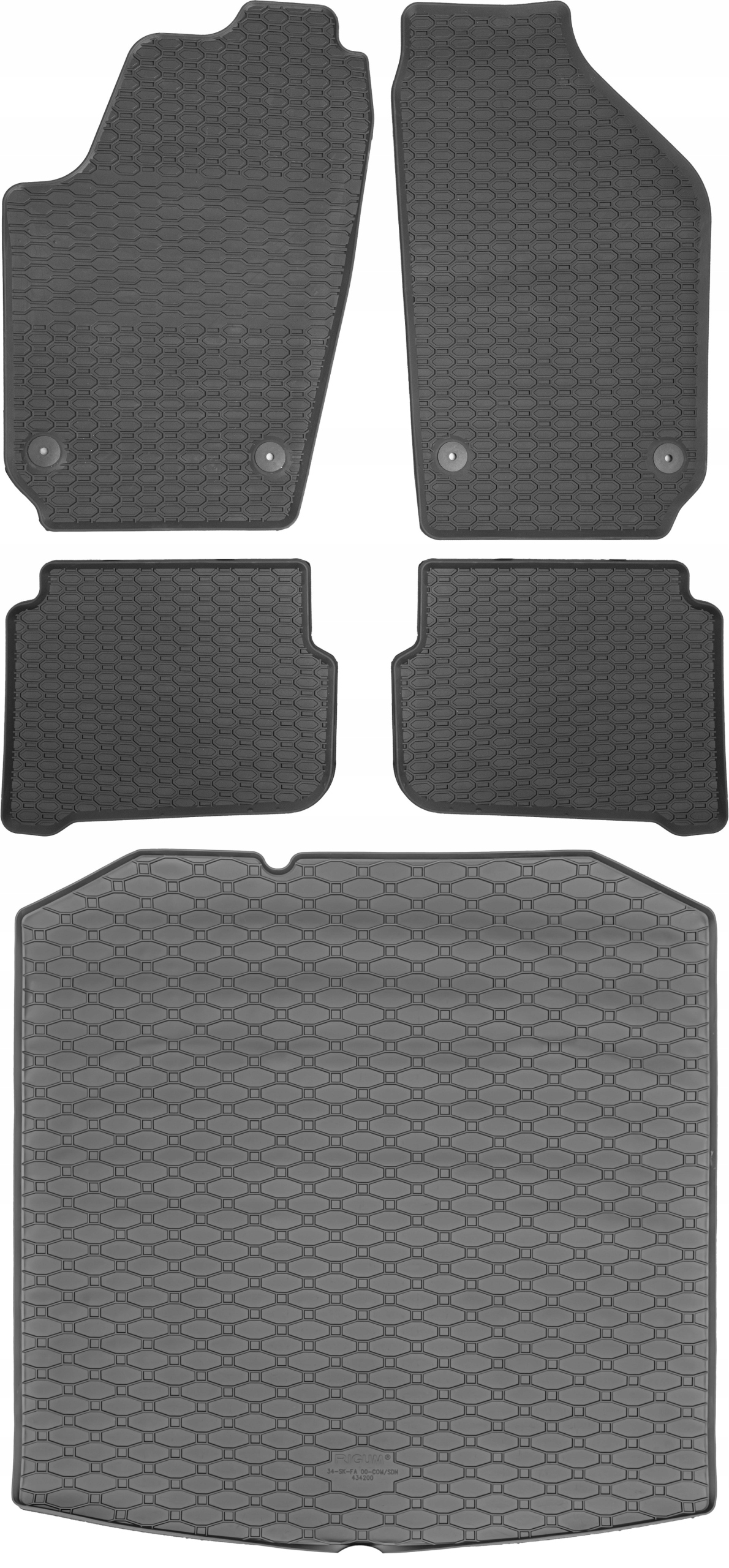 Škoda Fabia I Sedan 2000-2008 Koberce rohož do auta