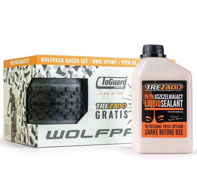 Sada pneumatik Wolfpack Speed Race 29x2,25 mléko 500 ml