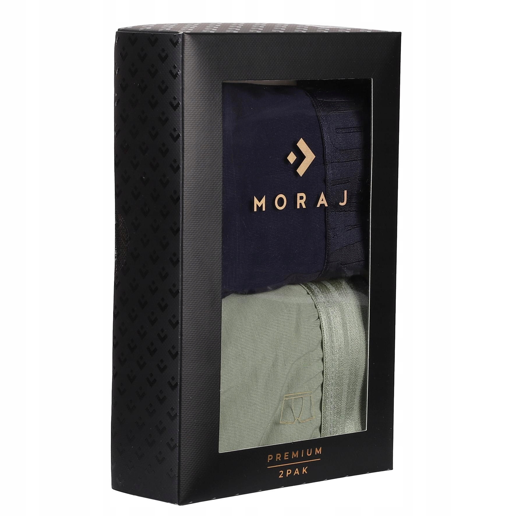 BOKSERKI MĘSKIE Gładkie Premium 2 Pak MORAJ r. L Kolekcja BOKSERKI MĘSKIE GŁADKIE