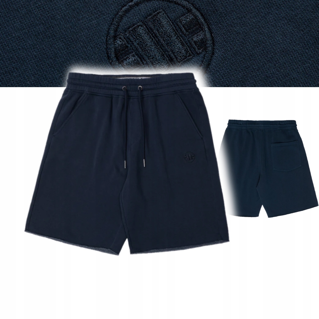 Pitbull West Coast Pánské Teplákové Kraťasy Lancaster Tmavě Modré Dark Navy XL