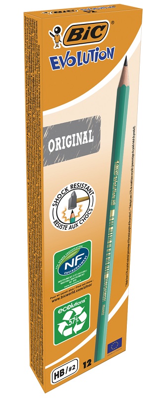 Ołówek bez gumki BiC Evolution Original 12 sztuk