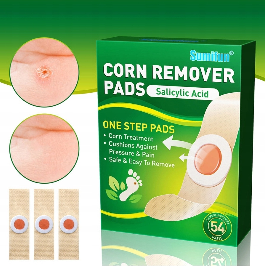 Náplast na odstraňování otisků nohou Náplasti Na Puchýře 54 ks