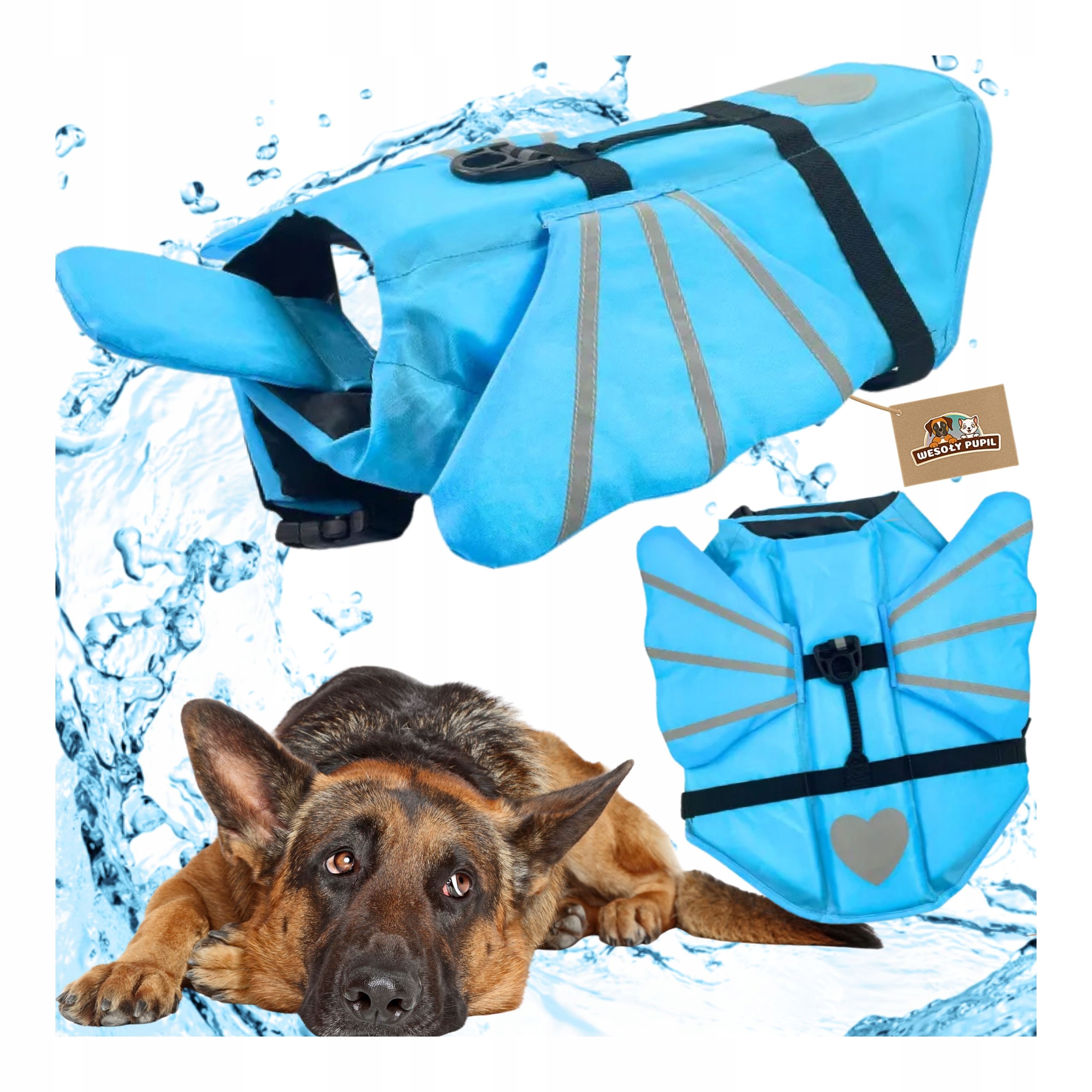 Levně Kapok pro psa plovací vesta do vody Se Křídly XL