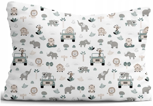 POSZEWKA NA PODUSZKĘ 40x60 cm BAWEŁNA 100% JASIEK ZAMEK BABYMAM