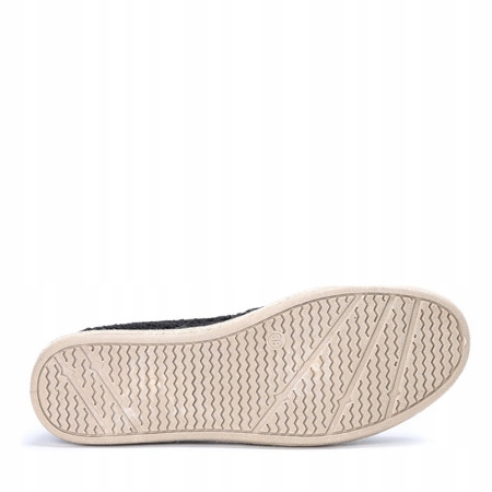 CZARNE KORONKOWE ESPADRYLE TRAMPKI WSUWANE 40 Model espadryle