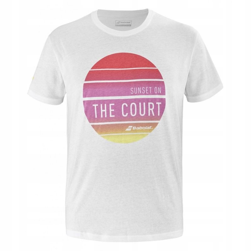 Koszulka Babolat Exercise Message Tee Men White/pink M