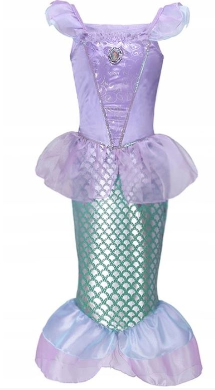 SUKIENKA KARNAWAŁ KSIĘŻNICZKA MAŁA SYRENKA 8-9 LAT