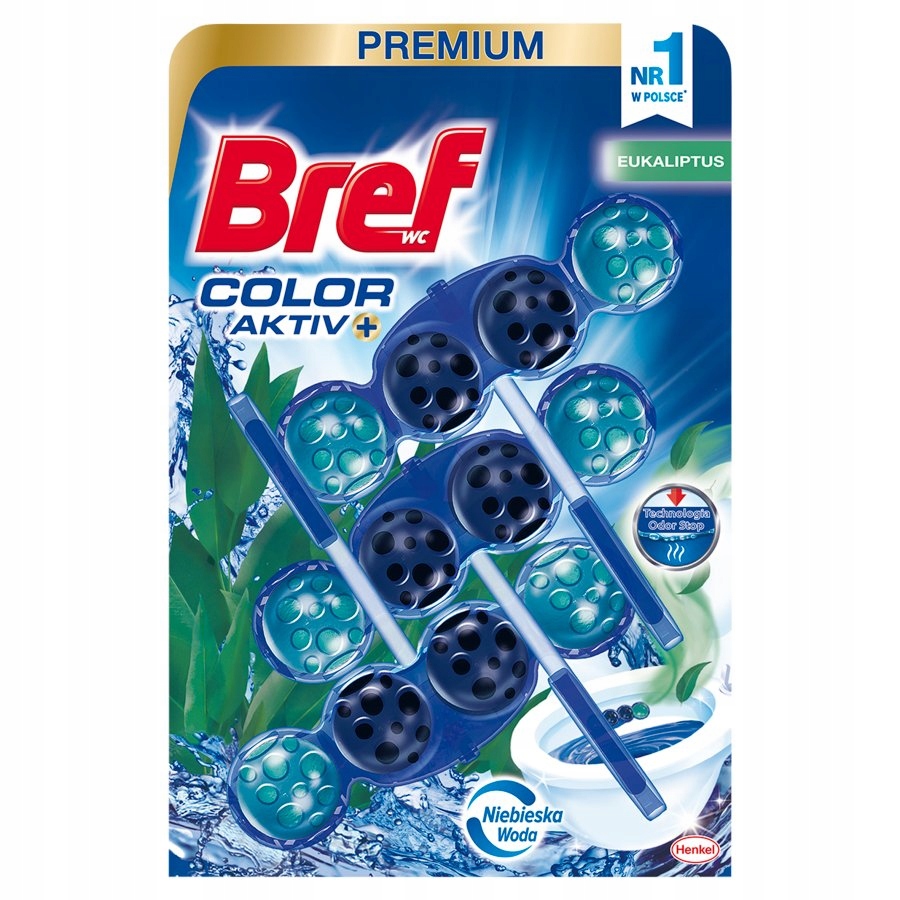 

Bref Zawieszka do Wc Color Active 3x50g Eucaliptus