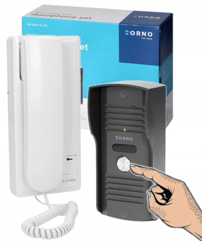 Domofon Jednorodzinny Orno Ensis Natynk Podtynk Aluminium IP44 2-ŻYŁOWY
