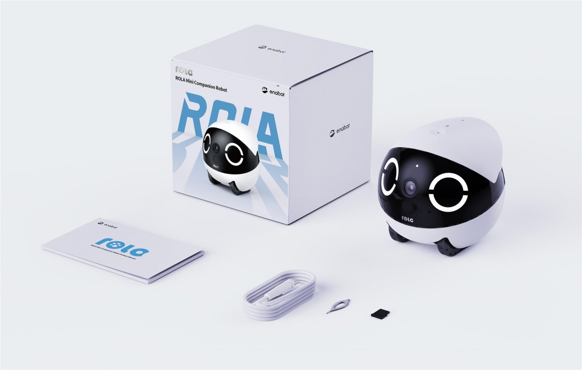 EnaBot Mini rolovací monitorovací robot pre psov a mačky