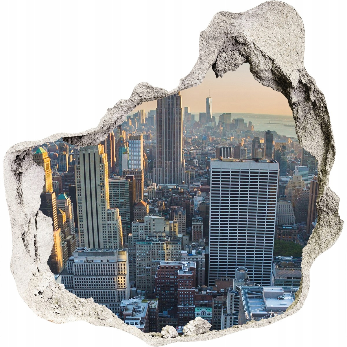 

Fototapeta dziura na ścianę 3d Manhattan Nowy Jork