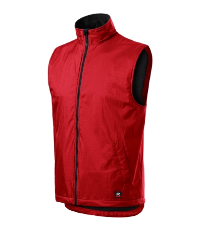Pánská fleecová vesta Bodywarmer Přizpůsobená Rip Stop červená XL