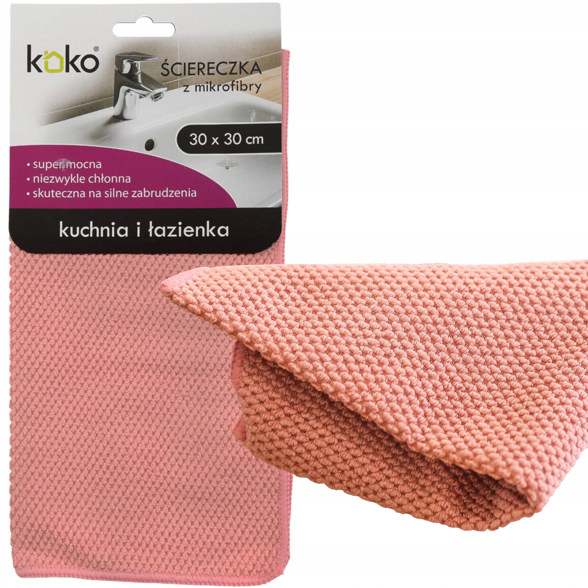 

Koko Ściereczka Mikrofibry Kuchnia Łazienka 30X30