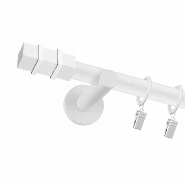 

Karnisz Nowoczesny Biały Pojedynczy Fi 25mm 220cm