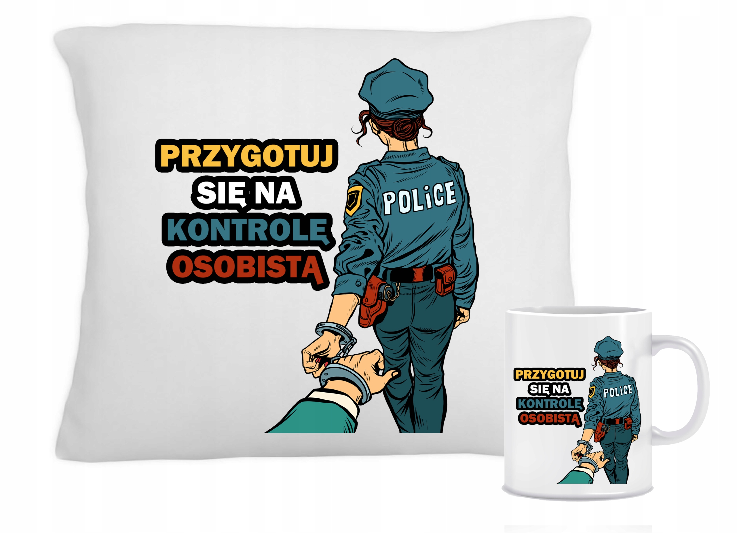 

Zestaw Poduszka Kubek Dla Policjanta